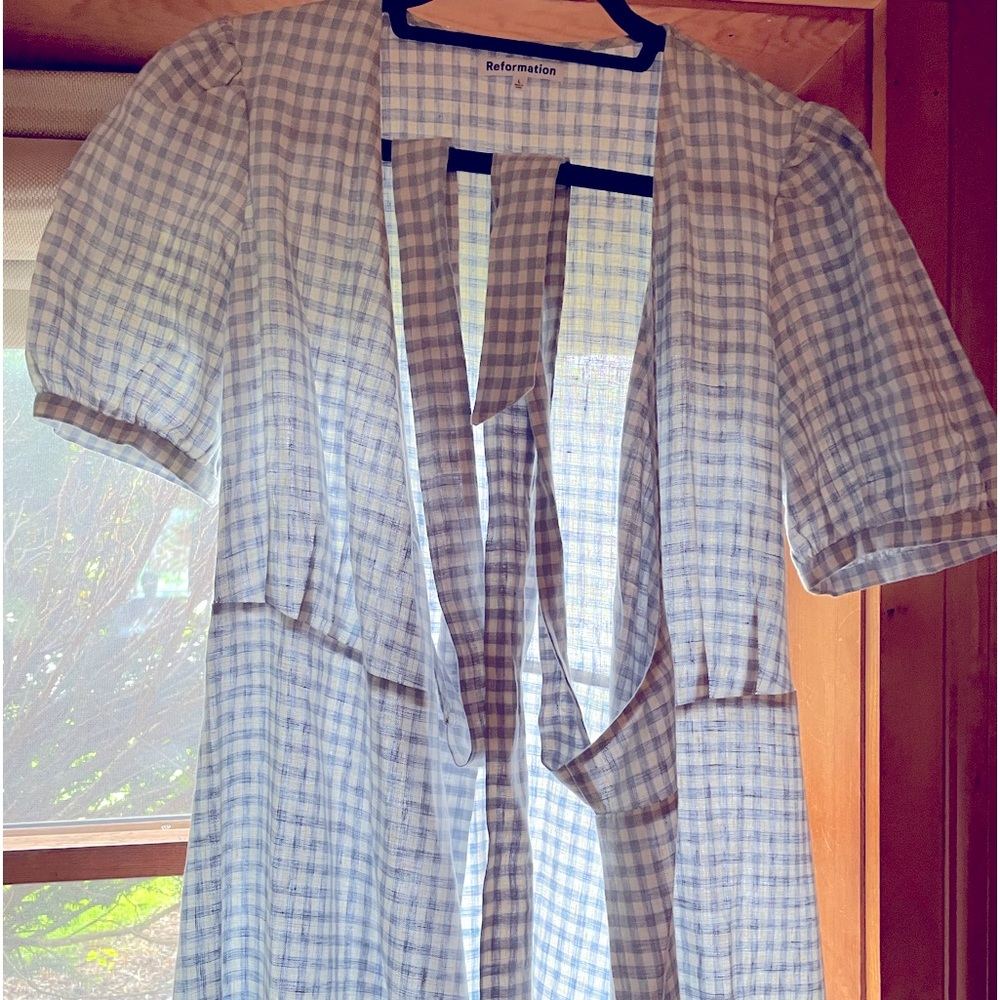 Reformation Gingham Maxi Dress